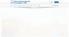 Desktop Screenshot of pashupatinathfoundation.org