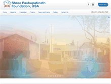 Tablet Screenshot of pashupatinathfoundation.org